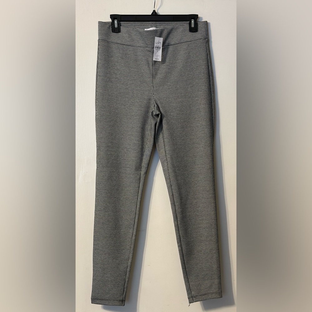 NWOT LOFT	Houndstooth leggings	Black/Ivory	M - Picture 5 of 6